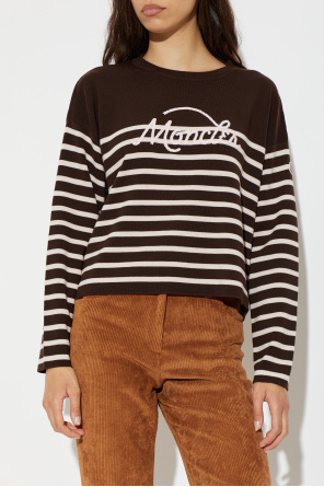 Moncler Wool sweater with striped pattern