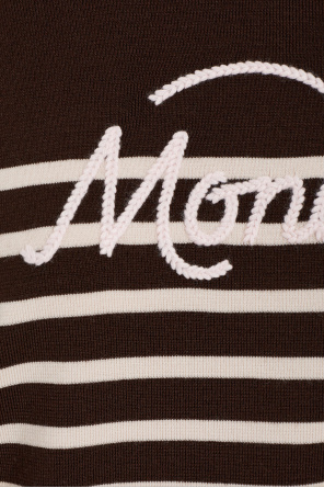 Moncler Wool sweater with striped pattern