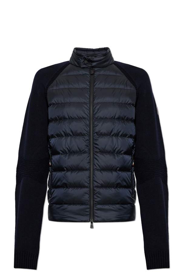 MONCLER GRENOBLE APRÈS-SKI navy blue quilted-front cardigan od Moncler Grenoble