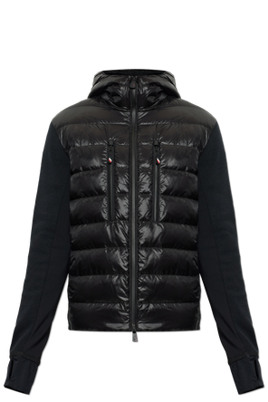 Wool jacket with a down-filled front