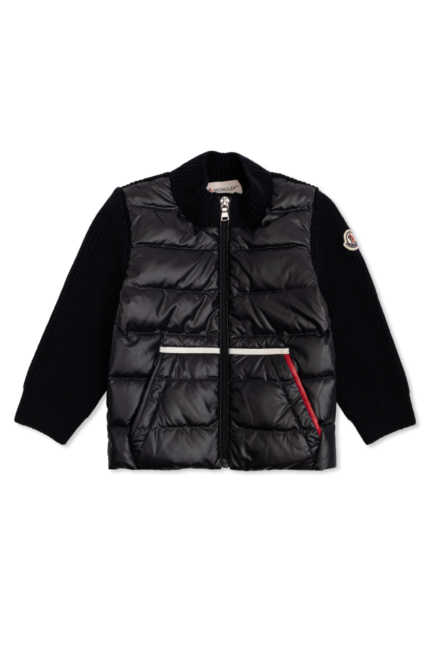 Cardigan with quilted front od Moncler Enfant