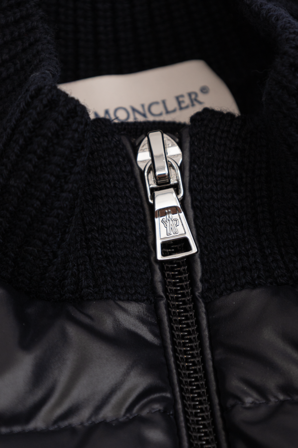 Moncler Enfant Cardigan with quilted front