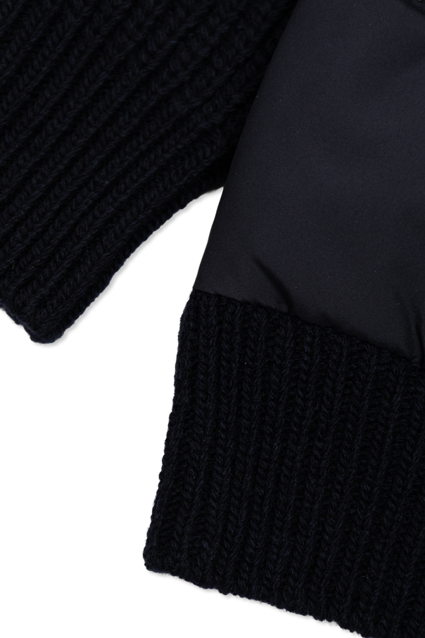 Moncler Enfant Cardigan with quilted front