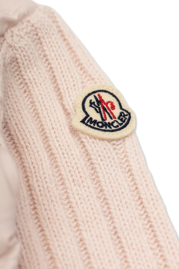 Moncler Enfant Cardigan with quilted front
