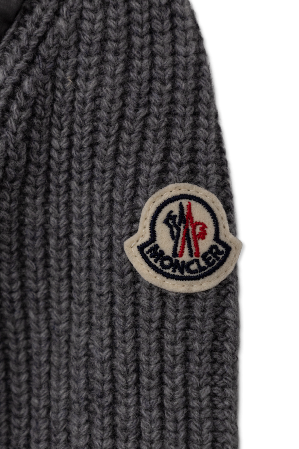Moncler Enfant Cardigan with quilted front
