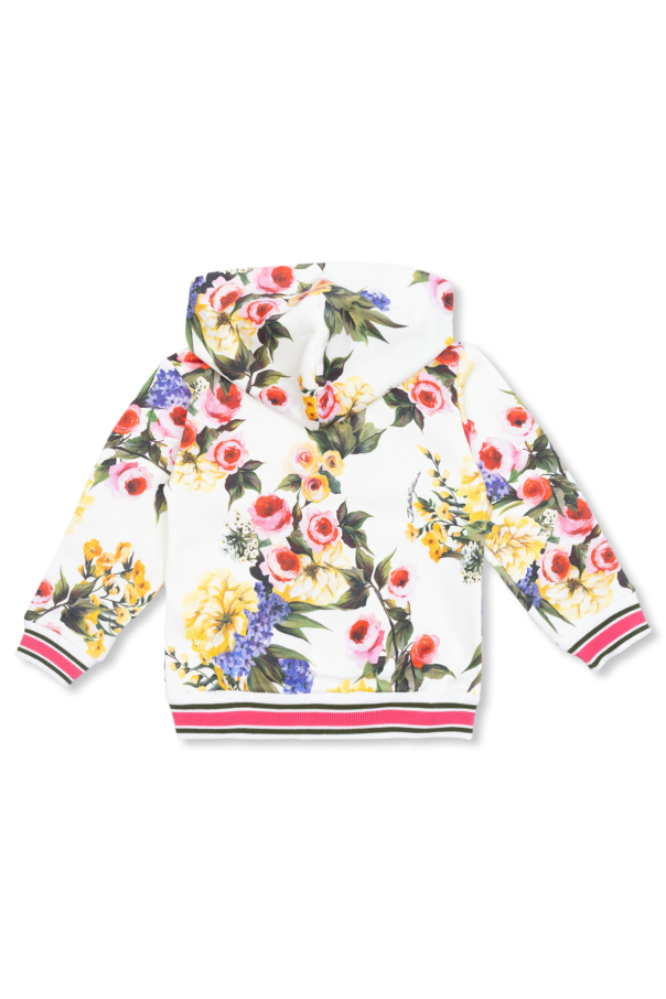 Dolce & Gabbana Kids Bluza z motywem kwiatowym