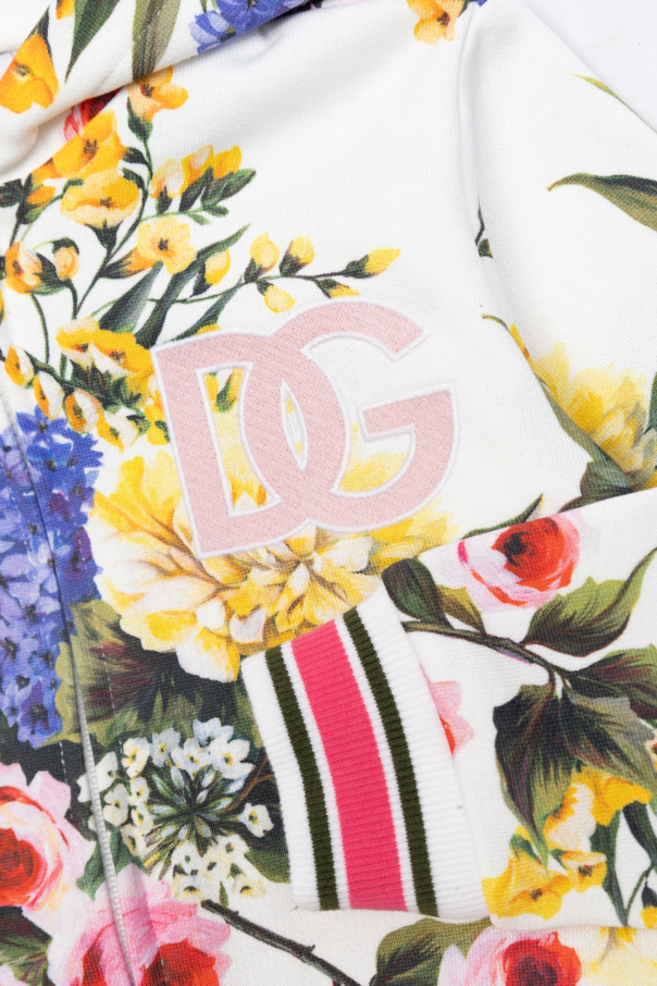 Dolce & Gabbana Kids Bluza z motywem kwiatowym
