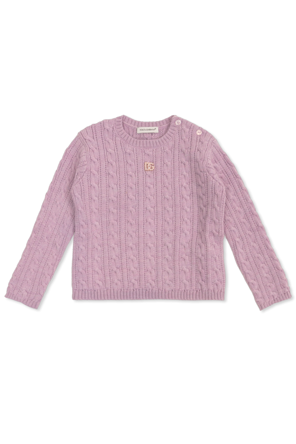 Sweater with logo od Dolce & Gabbana Kids