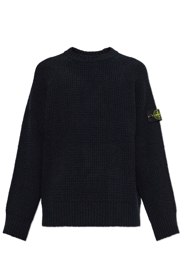 Sweater with logo patch od Stone Island
