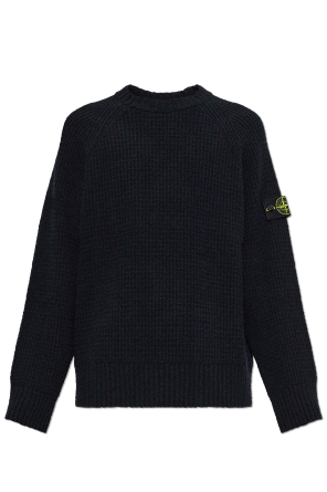 Sweater with logo patch