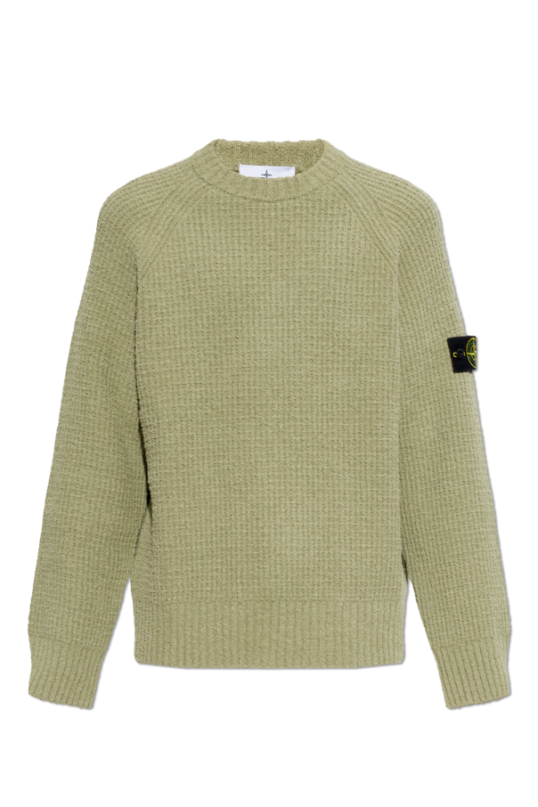 Sweater with logo patch od Stone Island