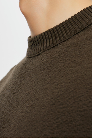 Stone Island Camisola de lã com remendo na manga