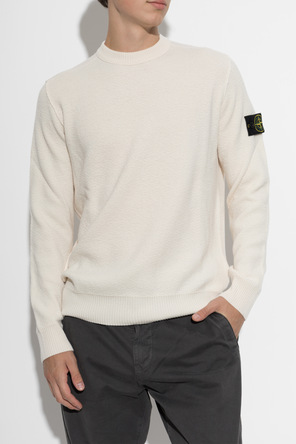 Stone Island Wool sweater with logo patch