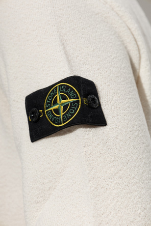 Stone Island Wool sweater with logo patch