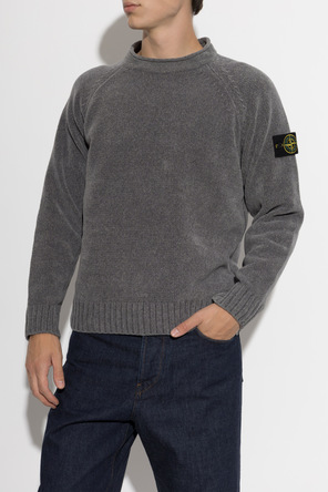 Stone Island Sweater with logo patch