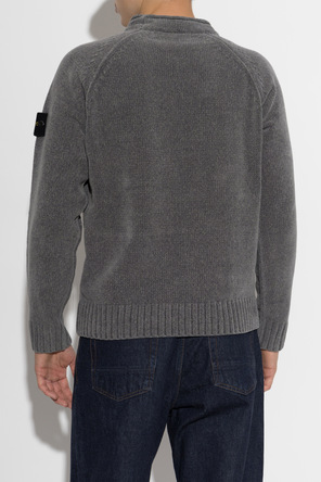 Stone Island Sweater with logo patch