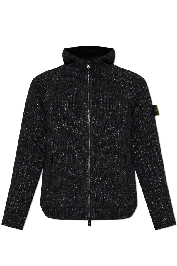 Jacket with logo patch od Stone Island