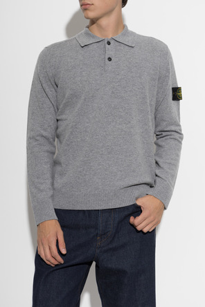 Stone Island Вълнен пуловер тип ‘polo’