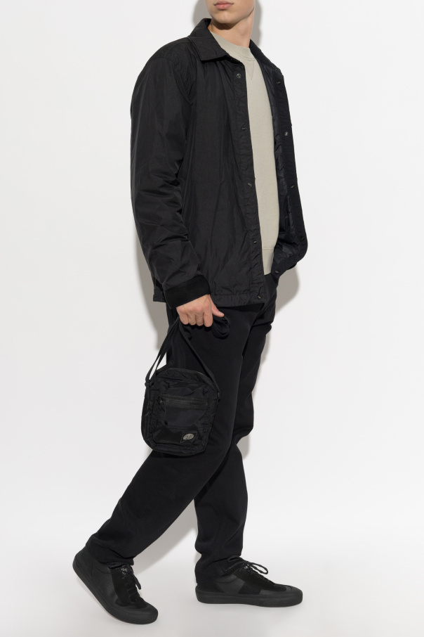 Stone Island Wool sweater with patch on sleeve
