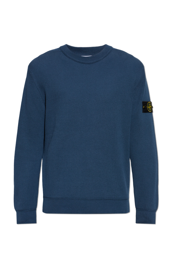 Sweater with logo patch od Stone Island