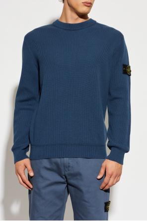 Stone Island Suéter con parche de logo