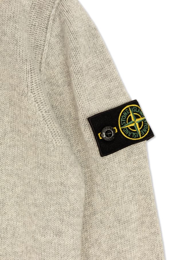 Stone Island Junior Cárdigan con cuello alto