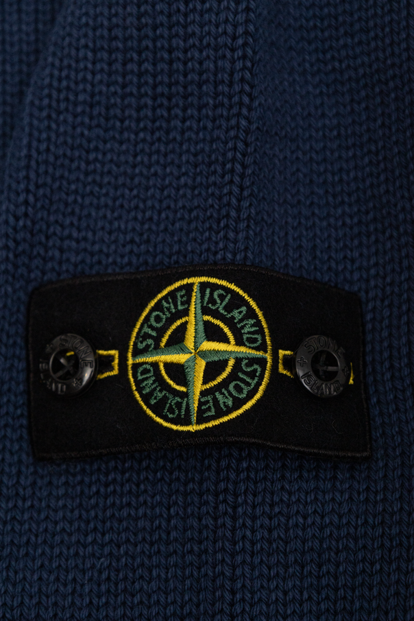 Stone Island Junior Suéter con parche de logo
