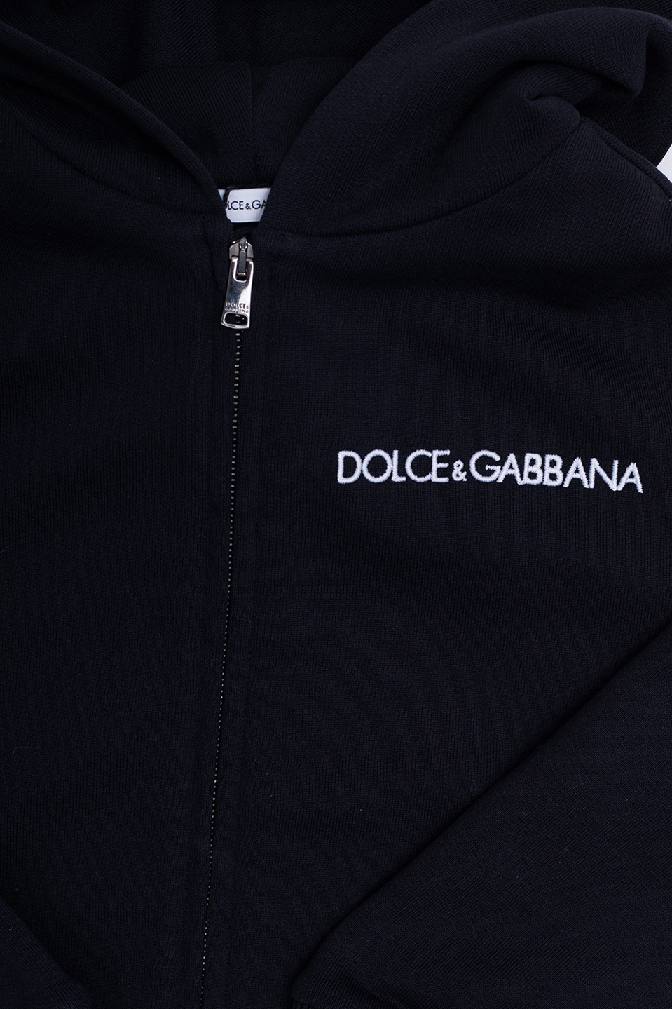 dolce jeans gabbana kids baby embroidered cotton t shirt Logo hoodie