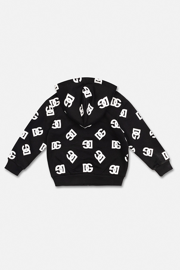 Dolce Gabbana Men Tie Hoodie with monogram