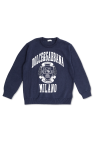 Dolce & Gabbana Kids NAVY BLUE Sweater with printed logo