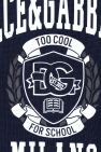 Dolce & Gabbana Kids NAVY BLUE Sweater with printed logo
