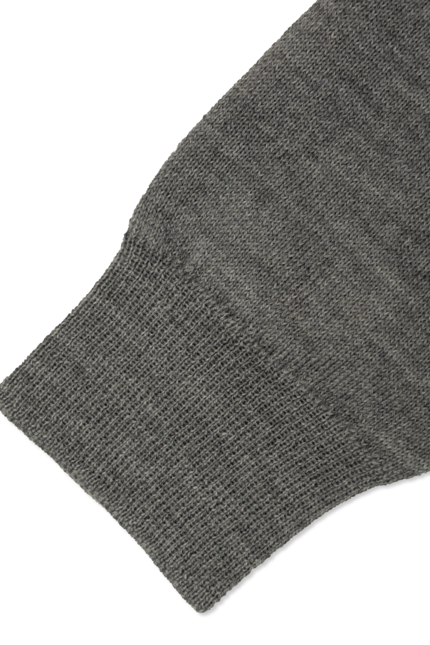 Dolce & Gabbana Kids Wełniany sweter z wyszytym logo