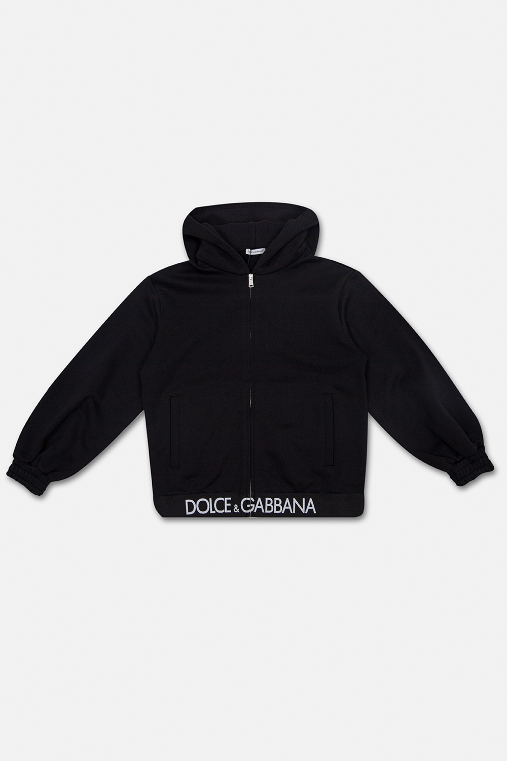 Dolce & Gabbana jungle print halter dress Zip-up hoodie