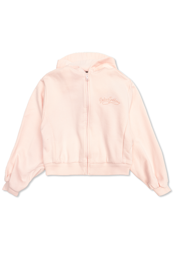 Cotton hoodie od Dolce & Gabbana Kids
