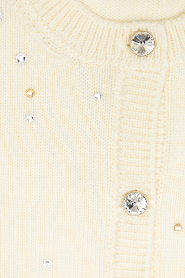 Dolce & Gabbana Kids Cardigan mit schimmernden Kristallen