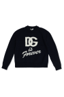 Dolce & Gabbana Kids NAVY BLUE Sweater with Logo