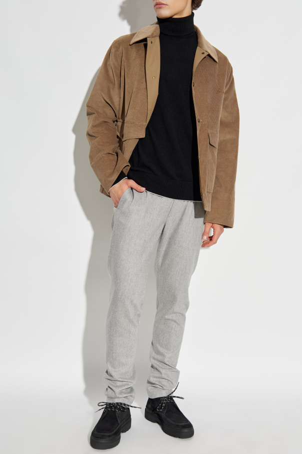 Eleventy Jersey de cuello alto de cachemira