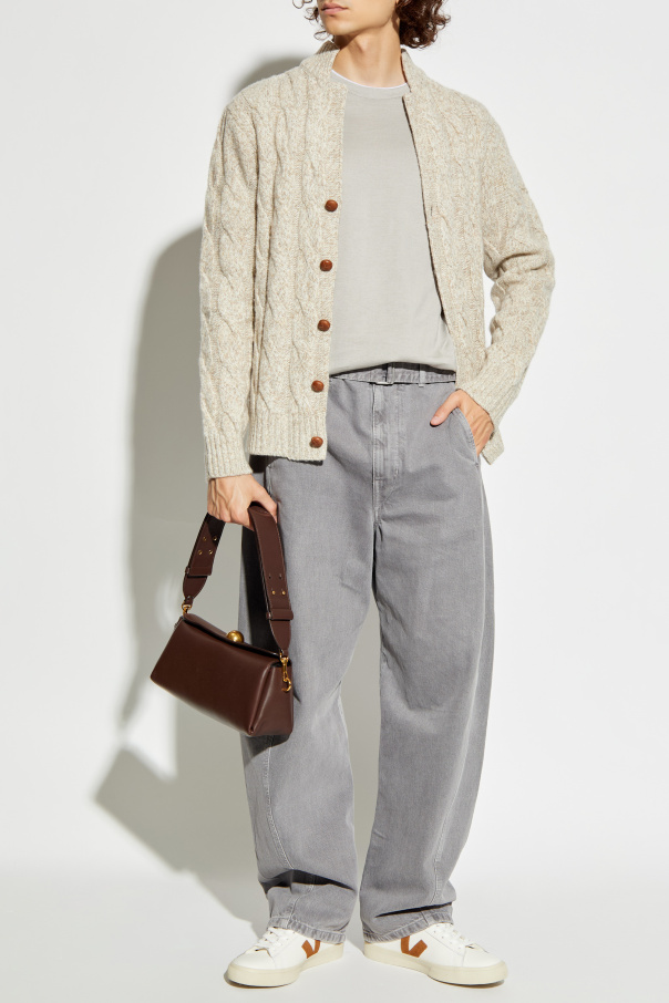 Eleventy Cárdigan de lana con punto decorativo