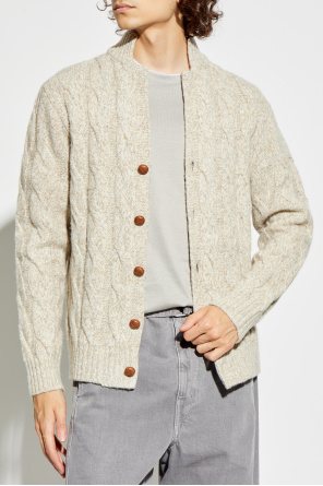 Eleventy Cárdigan de lana con punto decorativo
