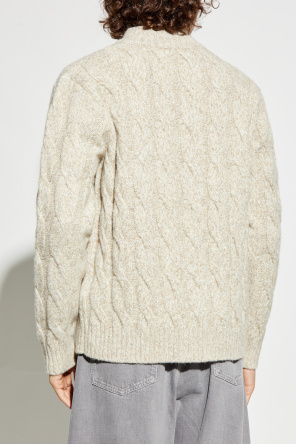 Eleventy Cárdigan de lana con punto decorativo