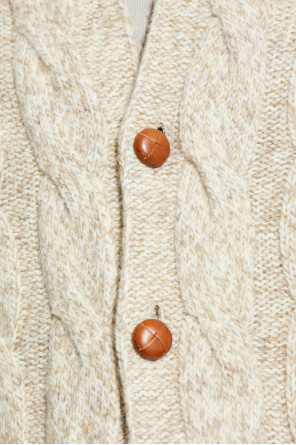 Eleventy Cárdigan de lana con punto decorativo