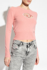 Diesel PINK ‘M-AREESA’ sweater with logo