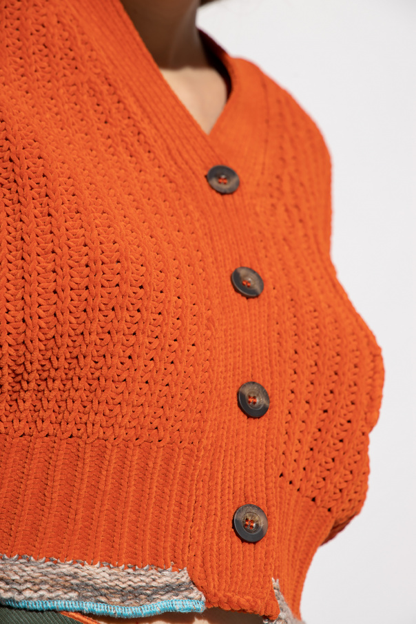 Orange ‘M-Augusta’ cardigan Diesel - Vitkac GB