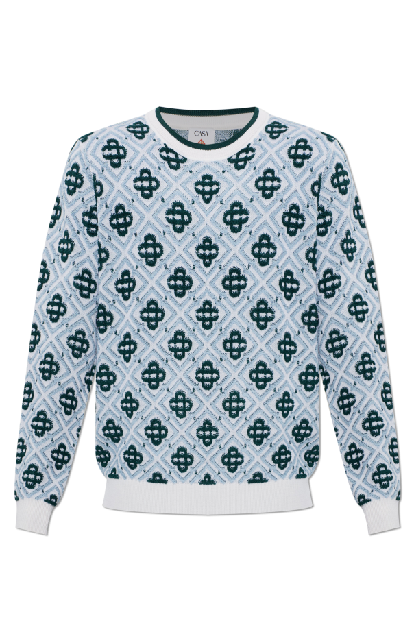 Wool sweater with monogram od Casablanca