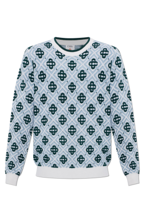 Wool sweater with monogram od Casablanca