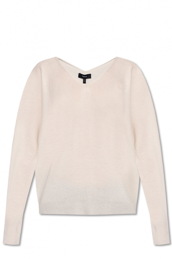 Theory Cashmere short-sleeve sweater