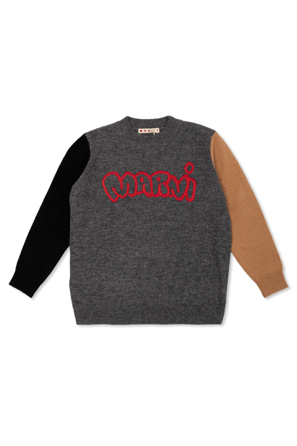 Sweater with embroidered logo od Marni Kids