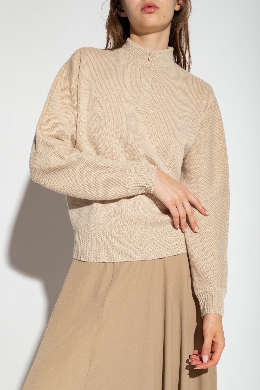 Theory Sweater with standing collar