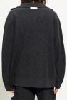 Helmut Lang GREY Collared cardigan