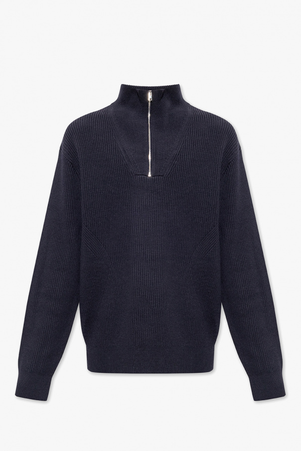 Theory Zegna zip-front wool hoodie